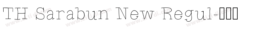 TH Sarabun New Regul字体转换